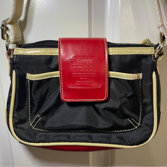 Bongo Montauk Nylon Bag With Red Accents 8”x6” Great Condition Vintage Retro Y2K - Picture 1 of 12